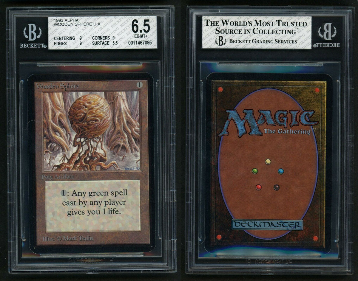 Wooden Sphere - Alpha (Near mint / BGS 6.5 (9 / 9 / 9 / 5.5))